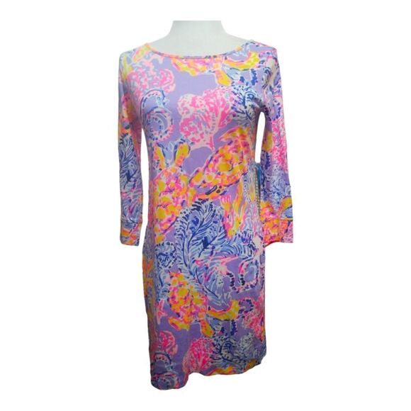 Lily Pulitzer Verbena Marlowe Turtle Lilac Dress SZ XS - Picture 2 of 8
